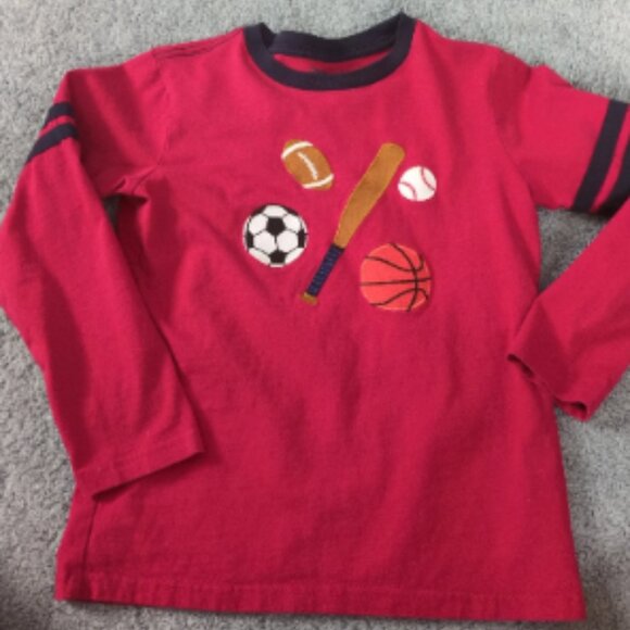 5 Gymboree Boys W/Embroidered Sports Ball Tops - Picture 5 of 7